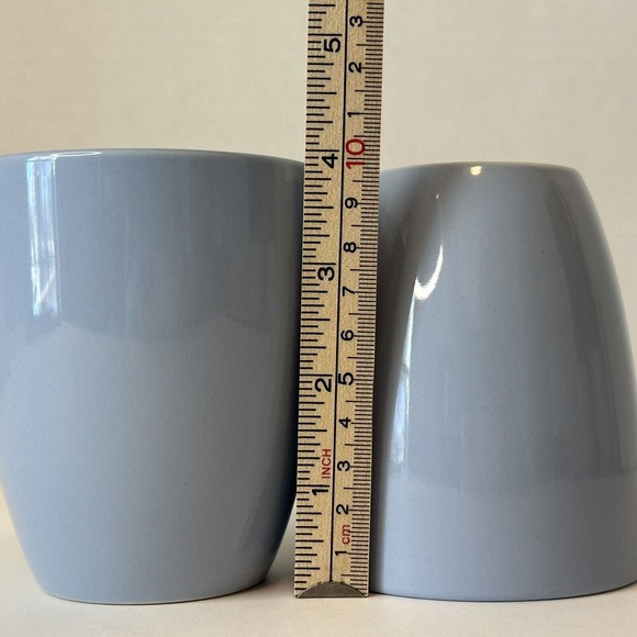CORELLE Coordinate Stoneware Light Sky Blue coffee Mugs set of 2 CLEAN/VINTAGE - Picture 9 of 9